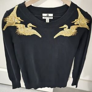 Altuzarra Black Gold Crane Sweater